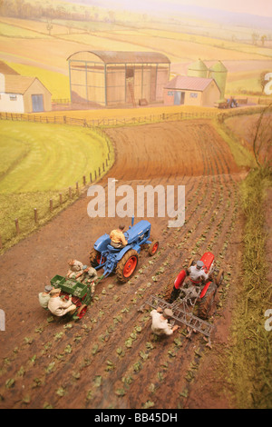 Agricola diorama del Museo della Scienza di Londra Foto Stock