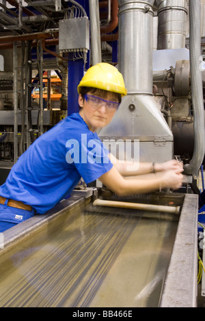 Materie plastiche da Electronics strutture di riciclaggio in Kematen, Austria Foto Stock