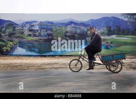 Periferie a Pechino in Cina. Foto Stock