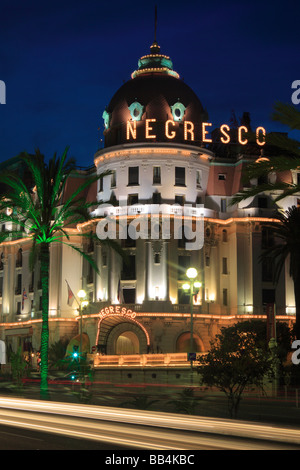 L'Hotel Negresco sulla Promenade des Anglais di Nizza, Francia Foto Stock