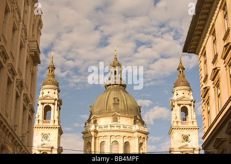 L'Europa, Ungheria, Budapest, Basilica di Santo Stefano. Neo Rinascimentale Cupola progettata da Miklos nel 1867 Foto Stock
