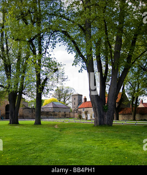 Il villaggio di Hovingham in estate sunshine North Yorkshire, Inghilterra, Regno Unito GB Foto Stock