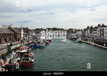 Weymouth Old Harbor, Dorset, Inghilterra, Regno Unito Foto Stock