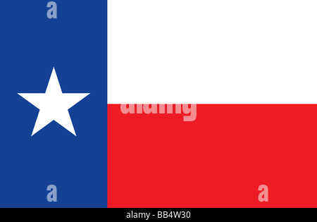 Texas flag di stato Foto Stock