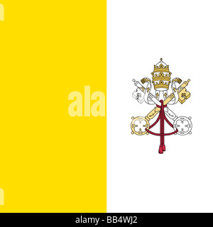 Bandiera della Città del Vaticano Foto Stock