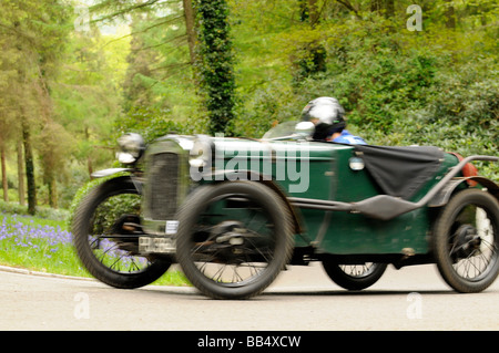 Austin 7 Ulster 2 posti sport 1930 747cc Wiscombe Hill Climb 10 Maggio 2009 Foto Stock