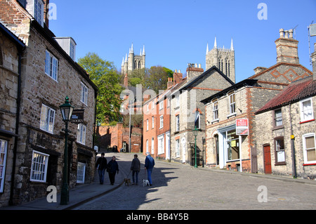 Ripida collina, Lincoln, Lincolnshire, England, Regno Unito Foto Stock