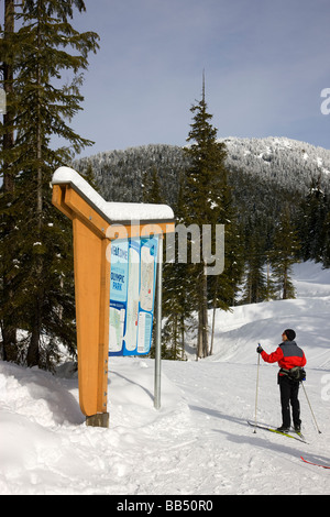 Il Whistler Olympic Park ospita del nordic eventi in quelli invernali di Vancouver 2010 Whistler della Columbia britannica in Canada Foto Stock