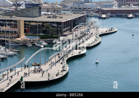 La Rambla de Mar a Barcellona Spagna Foto Stock