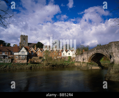 Aylesford ponte che attraversa il fiume Medway Aylesford Kent England Regno Unito Foto Stock