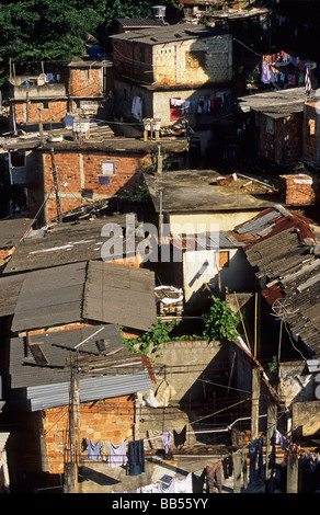 Santa Marta Favela di Rio de Janeiro in Brasile Foto Stock