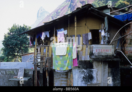 Santa Marta Favela di Rio de Janeiro in Brasile Foto Stock