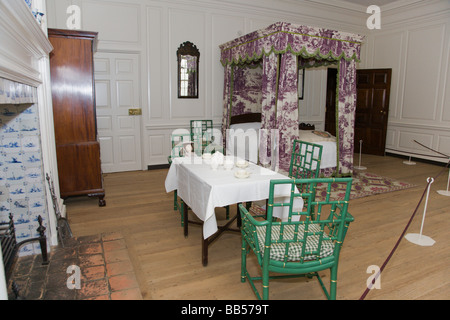 Interno del Palazzo del Governatore di Colonial Williamsburg, Virginia. Foto Stock