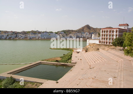 India Rajasthan Pushkar il santo Brahman lago Foto Stock