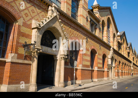 Nagy vasarcsarnok sala mercato esterno nel centro di Budapest Ungheria Foto Stock