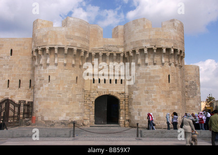 Fort QaitBey ad Alessandria, Egitto Foto Stock