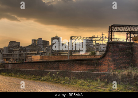 Stazione abbandonati, Mayfield Stazione, accanto alla stazione di Piccadilly, Mayfield Street, Manchester, Regno Unito Foto Stock