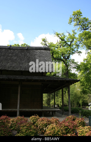 Vista laterale del Minka House at Kew Foto Stock