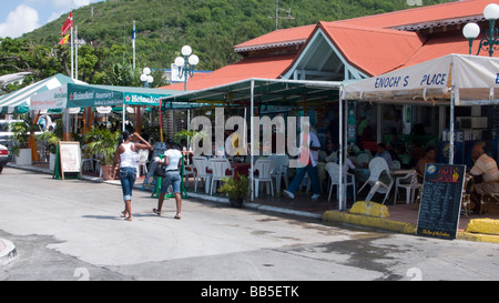 Caffetterie e ristoranti francese Marigot Saint Martin Foto Stock