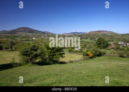 Slieve Gullion mountain nell'anello di gullion e il gap del nord sud della contea di Armagh nell'Irlanda del Nord Regno Unito Foto Stock