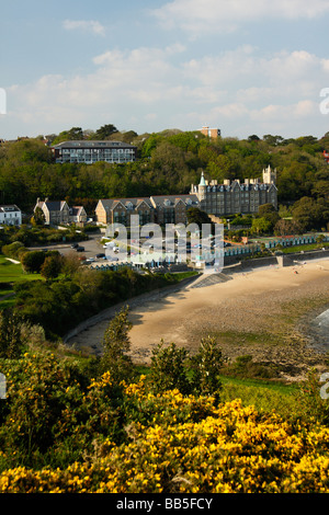 Langland Bay, Penisola di Gower, West Glamorgan, South Wales, Regno Unito Foto Stock
