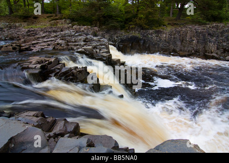 Bassa forza cascate Middleton in Teesdale paesaggio Foto Stock