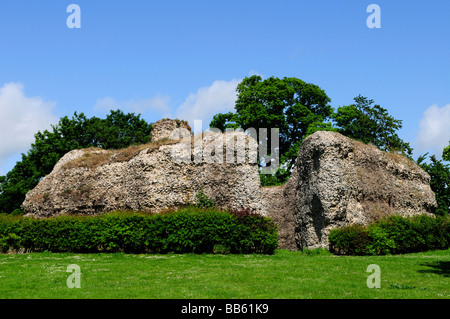 Resti di Saffron Walden Castello, Saffron Walden Essex England Regno Unito Foto Stock