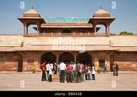 Jodha Bai Palace, Fatehpur Sikri, nei pressi di Agra, Uttar Pradesh, India Foto Stock