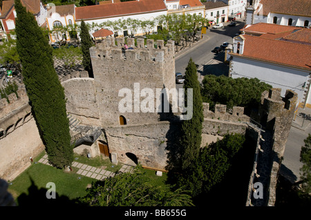 Vista dal castello di Alter do Chão in Alentejo, Portogallo Foto Stock