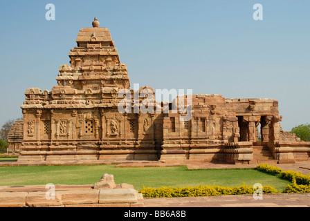 Pattadkal - Karnataka, Sangameshwar tempio, vista da sud. Foto Stock