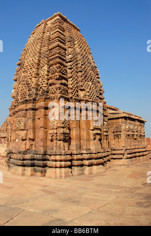 Pattadkal - Karnataka, Sangameshwar da ovest nel complesso di Virupaksha. Foto Stock