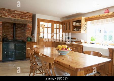 Interno della cucina Farmouse Foto Stock