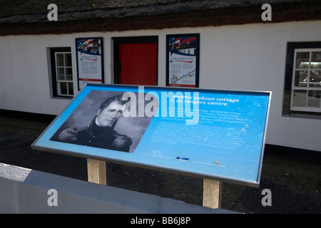 Andrew Jackson cottage e noi Rangers center carrickfergus County Antrim Irlanda del Nord Regno Unito Foto Stock