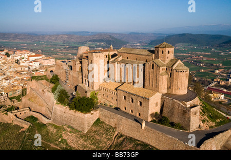 Veduta aerea del Castello di Cardona Foto Stock