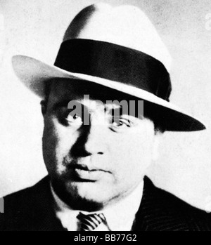 Al Capone 1918 progetto di registrazione foto del famigerato divieto era il gangster americano Foto Stock