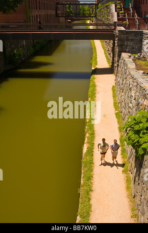 WASHINGTON DC guide su C&O Canal in Georgetown Foto Stock