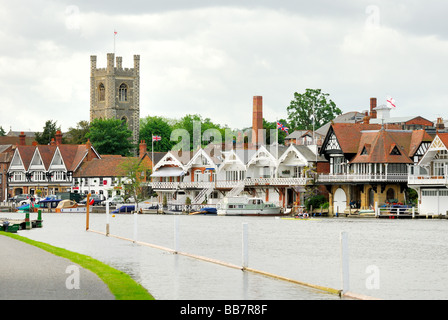 Riverside a Henley on Thames Oxfordshire Foto Stock