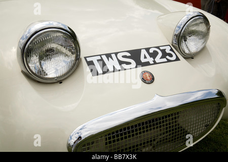 Austin Healey Sprite, noto anche come "frogeye' o 'bugeye", Wallingford classico auto da rally, Oxfordshire, Regno Unito Foto Stock