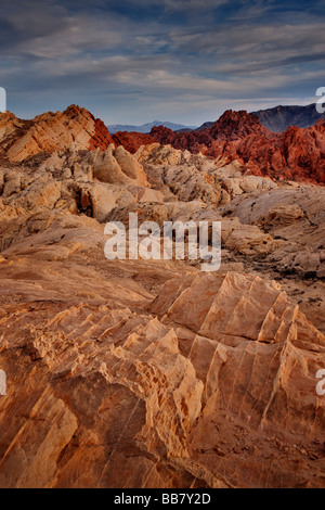 La Valle del Fuoco vicino a Las Vegas in Nevada USA Foto Stock