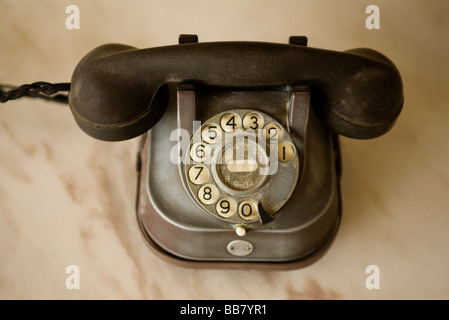 Il vecchio telefono Foto Stock