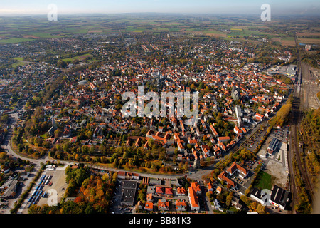 Foto aerea, Soest, Kreis Soest, Soester Boerde, Sud Westfalia, Renania settentrionale-Vestfalia, Germania, Europa Foto Stock