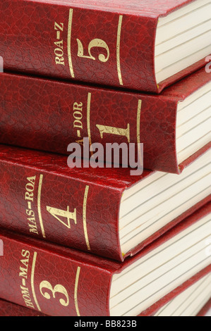 Enciclopedia di grandi dimensioni Foto Stock