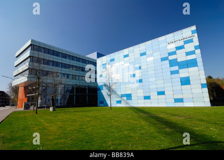 Amburgo Staatsarchiv, record di pubblico ufficio, Wandsbek, Amburgo, Germania, Europa Foto Stock