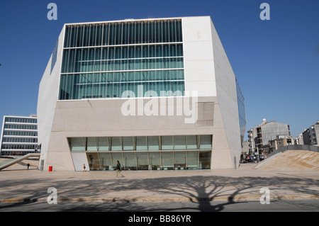 Casa da Mùsica, vista parziale apertura 2005, comunali concert house, Porto, Portogallo settentrionale, Europa Foto Stock