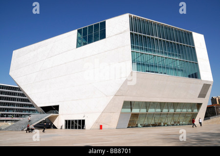 Casa da Mùsica, vista parziale apertura 2005, comunali concert house, Porto, Portogallo settentrionale, Europa Foto Stock