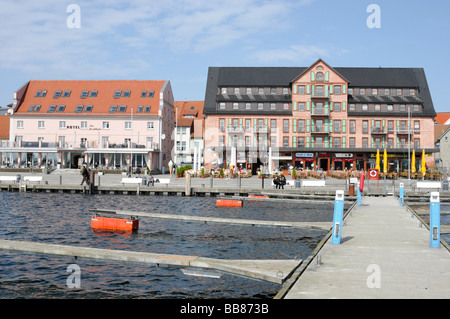 Porto, Waren an der Mueritz, Meclemburgo-Pomerania Occidentale, Germania, Europa Foto Stock