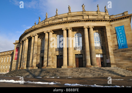 Grosses Haus, edificio principale, Staatstheater, stato teatro e opera di Stoccarda, Baden-Wuerttemberg, Germania Foto Stock