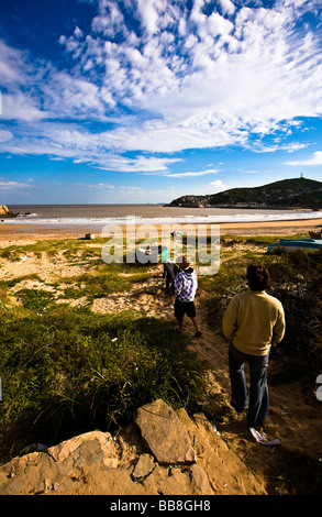 Cina, Zhoushan Prefettura, Shengsi Isole. Sijiao Island, villaggio di pescatori. Foto Stock