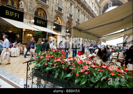 Galleria Vittorio Emanuele a Milano, Italia Foto Stock