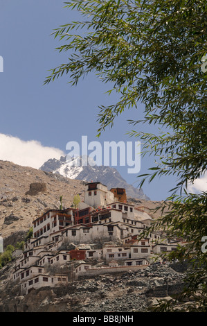 Convento di Diskit, Valle di Nubra, Ladakh, India, l'Himalaya Foto Stock